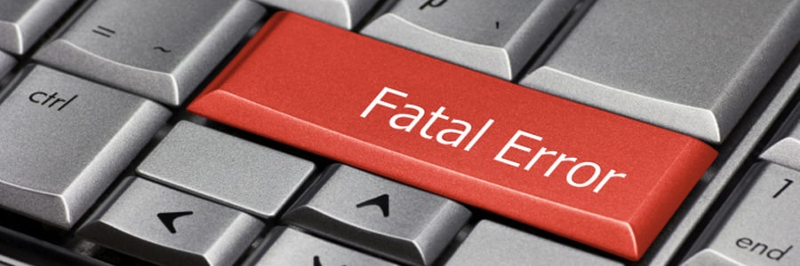 Fatal Error button