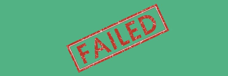 Failed stamp