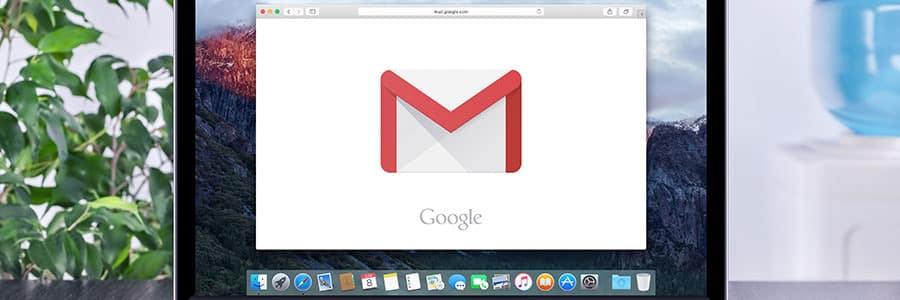 Computer with Gmail open on it