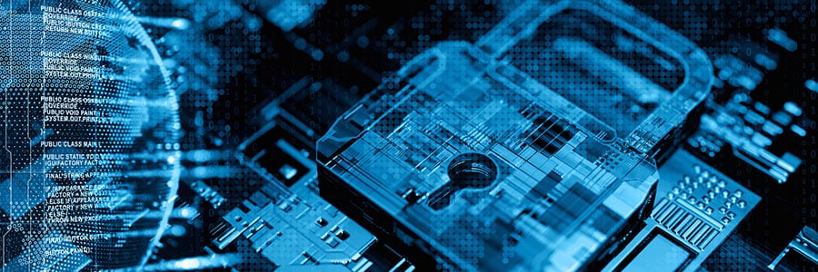 Data security with a lock
