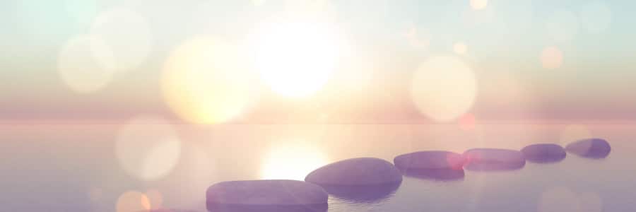 stepping stones in water