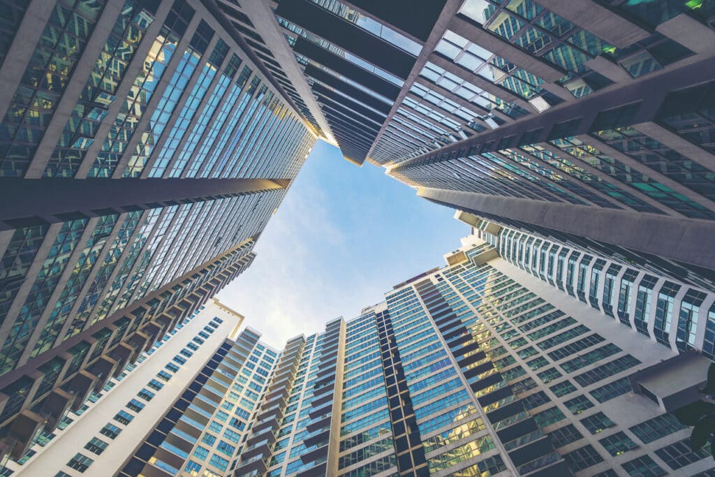 View of skyscrapers